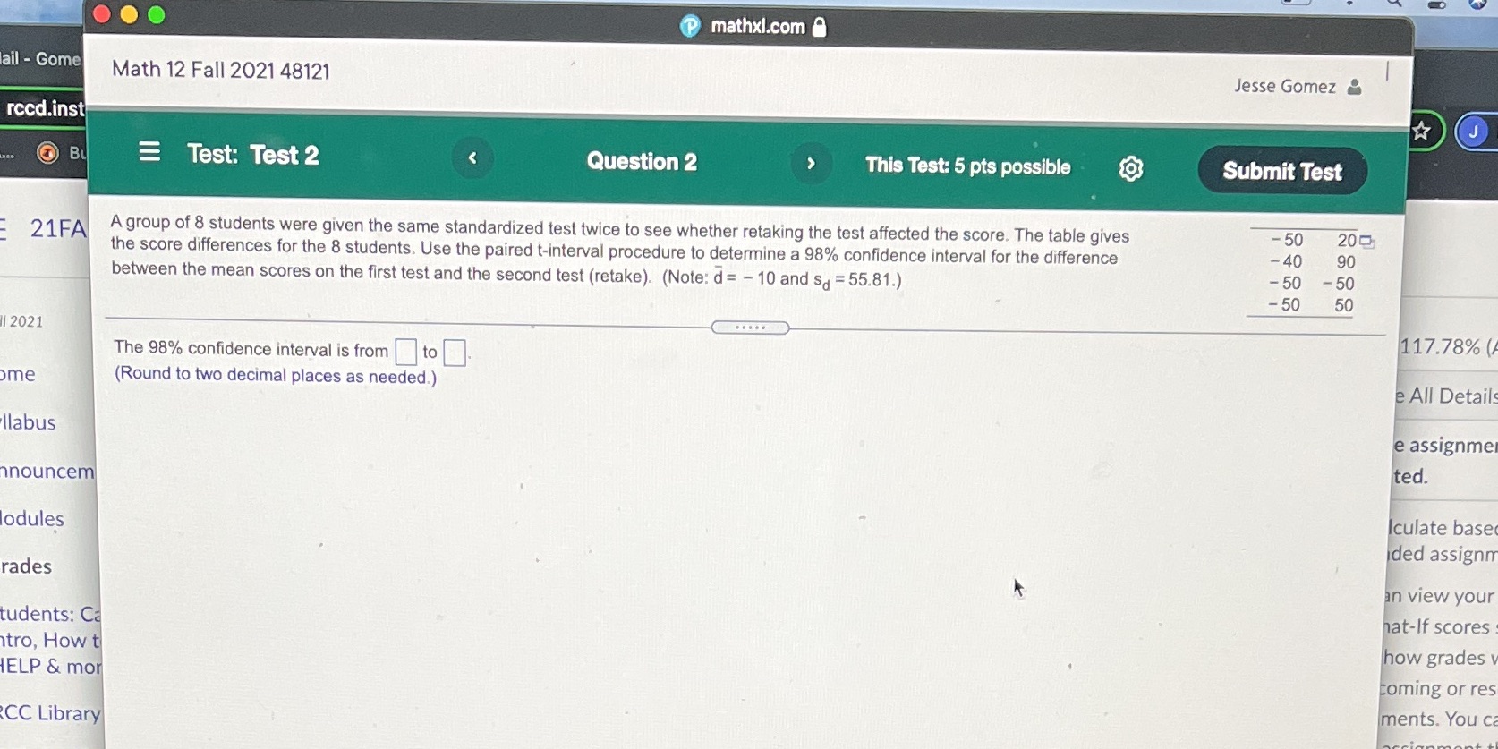 O P mathxl.com ail - Gome Math 12 Fall 2021 48121