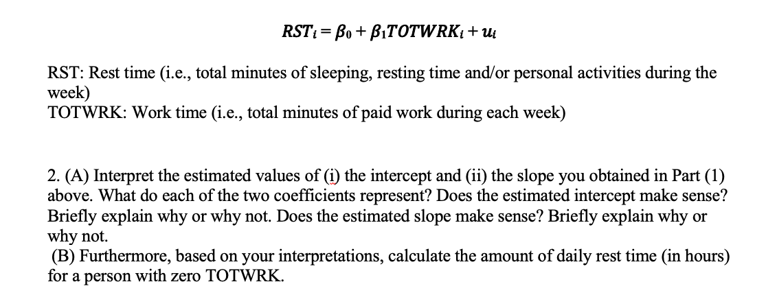 sid. error t-ratio p-value const 3586.38 38.9124 92.17 0.0000*# TOTWRK -0.150746 0.0167403