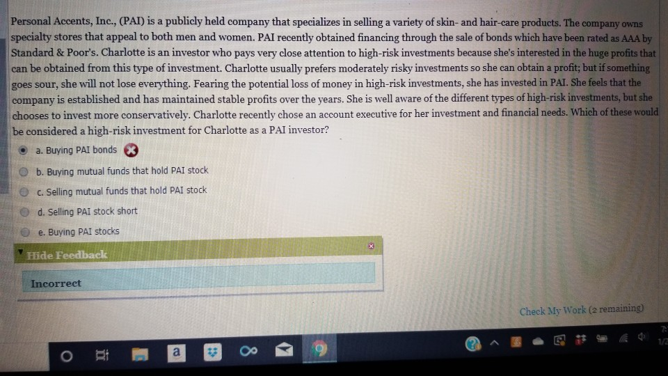 publicly held company that specializes in selling a variety of skin- and