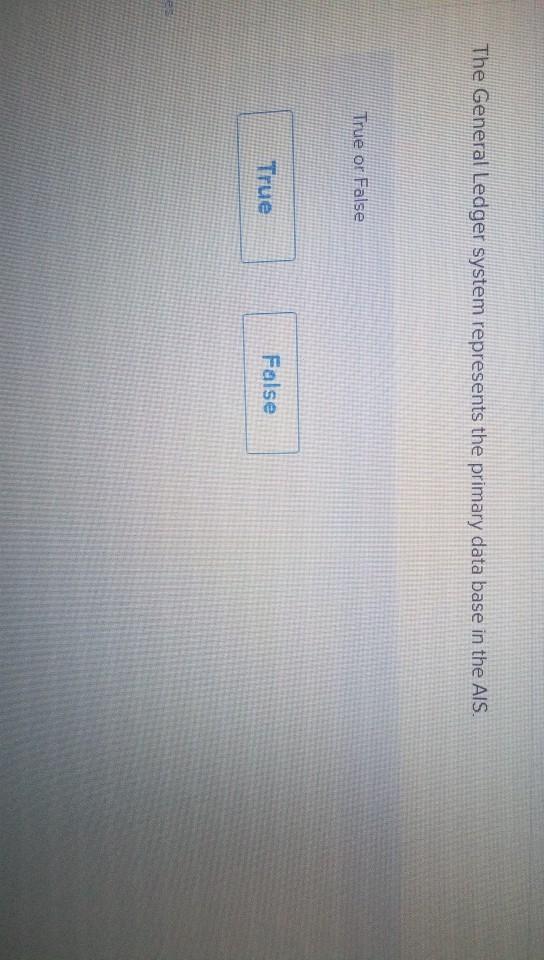 The General Ledger system represents the primary data base in the