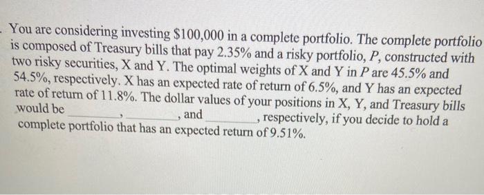  Please show complete work and dont use excel. thank you You