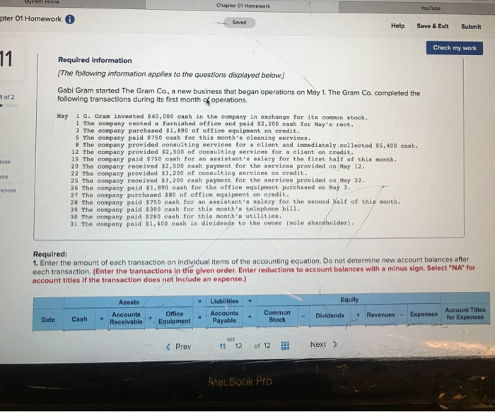  My Path Home Chapter 01 Homework YouTube pter 01 Homework Help