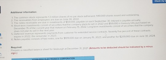 sheet preparation; disclosures (LO3-2, 3-3, 3-4) The following is the ending balances