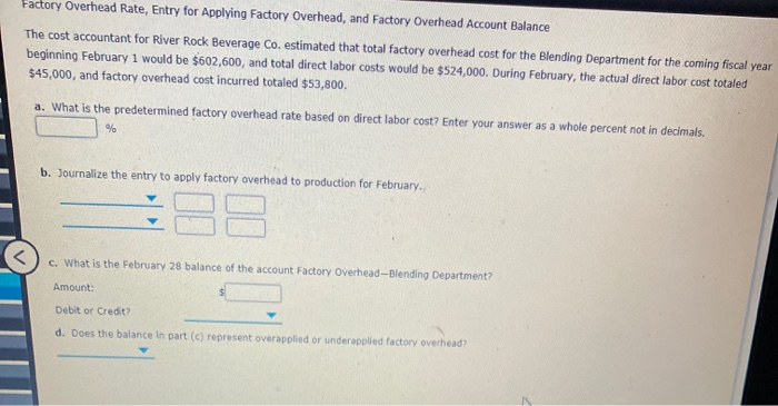  Factory Overhead Rate, Entry for Applying Factory Overhead, and Factory Overhead