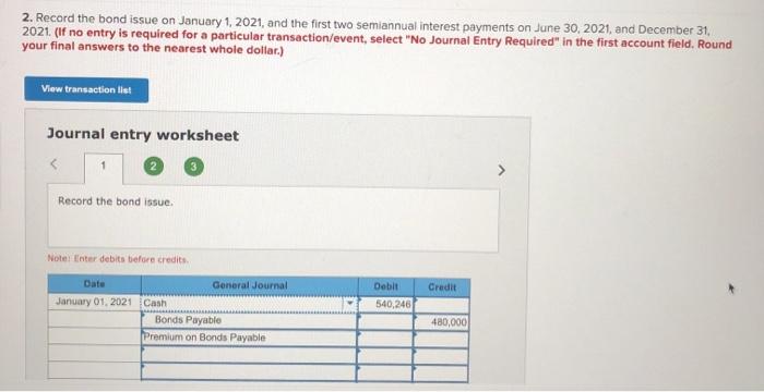 related semiannual interest (LO9-5) The following information applies to the questions displayed