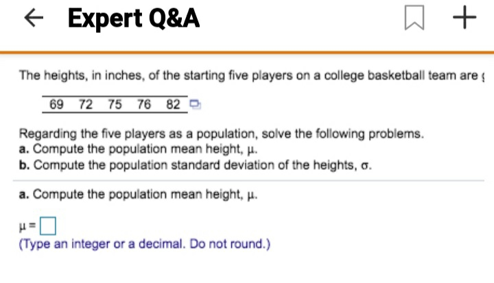 help me answer both A and B Expert Q&A W + The