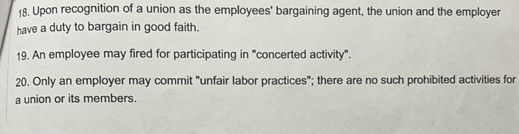 are attempting to unionize about the reasons a union would be harmful.