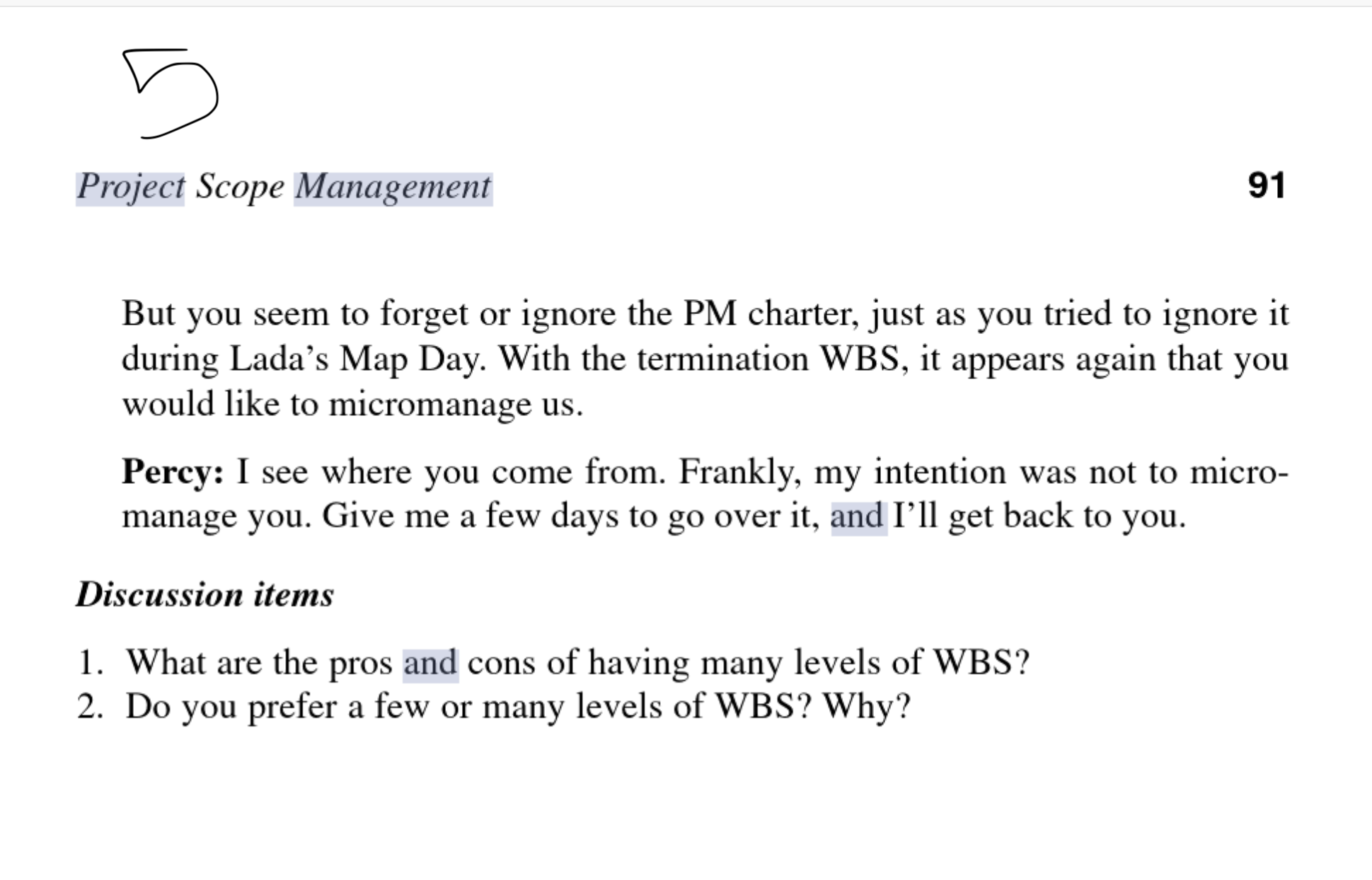 experience? Work Breakdown Structure as a Skeleton for Integration Wilson Clark and