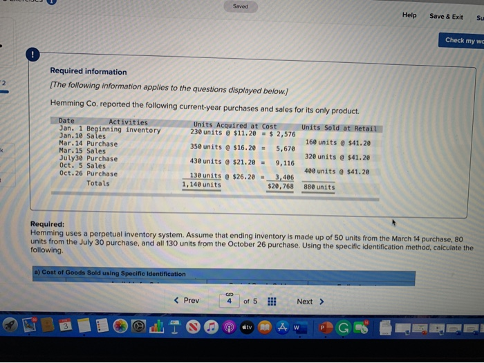  Saved Help Save & Exit Su Check my wc Required information