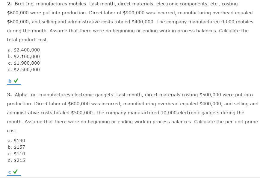  please explain why those are the correct answer step by step