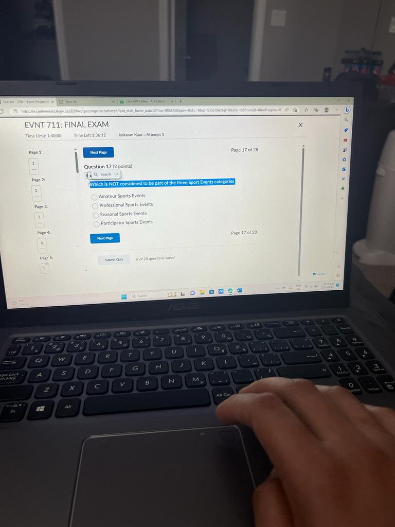 1 X Next Page Page 10 of 28 Question 10 (2 points)