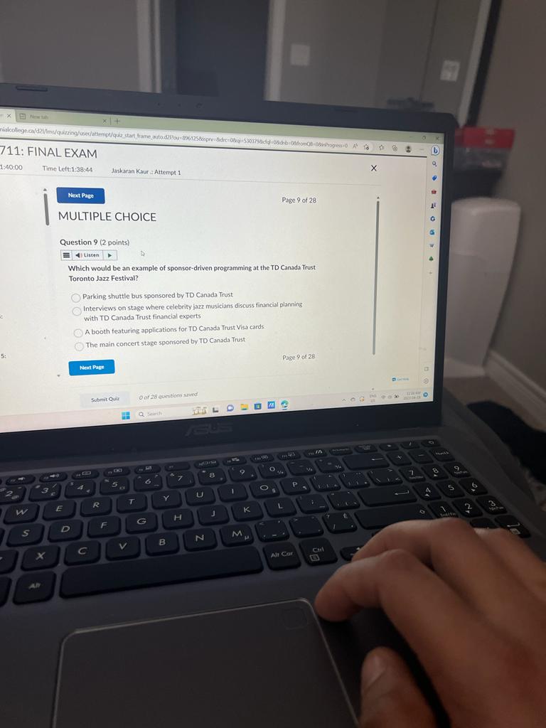 F N M X All CarX EVNT 711: FINAL EXAM Time Limit: