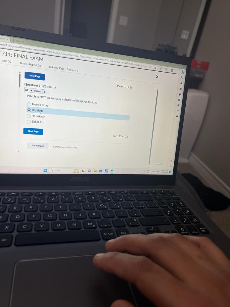 Page Page 17 of 28 Question 17 (2 points) Page 2 Q