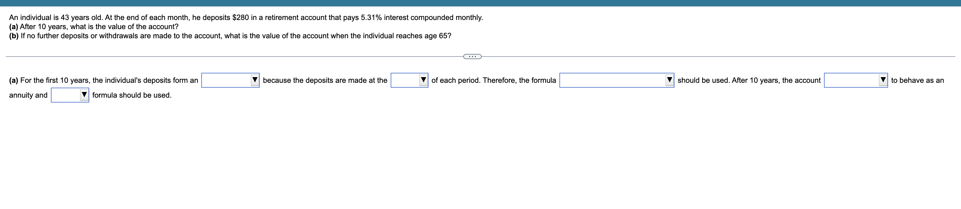 cent as needed.) Find the future value for the ordinary annuity with