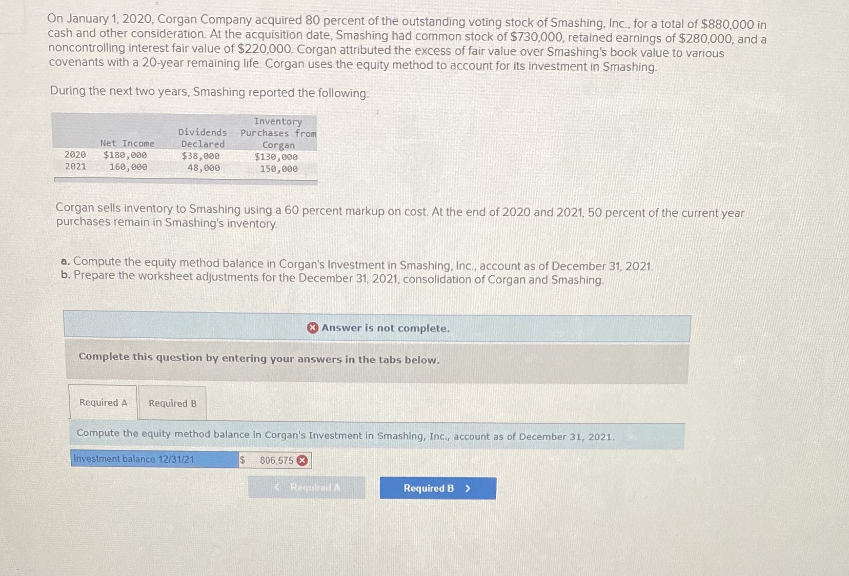 Part B is done, only summit part A and explanation. On January