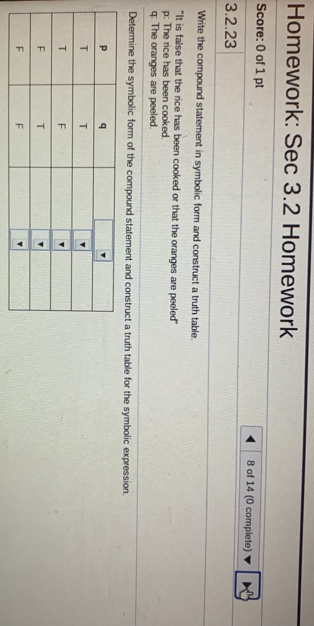 Score: 0 of 1 pt 4 of 14 (0 complete) 3.2.11 Construct