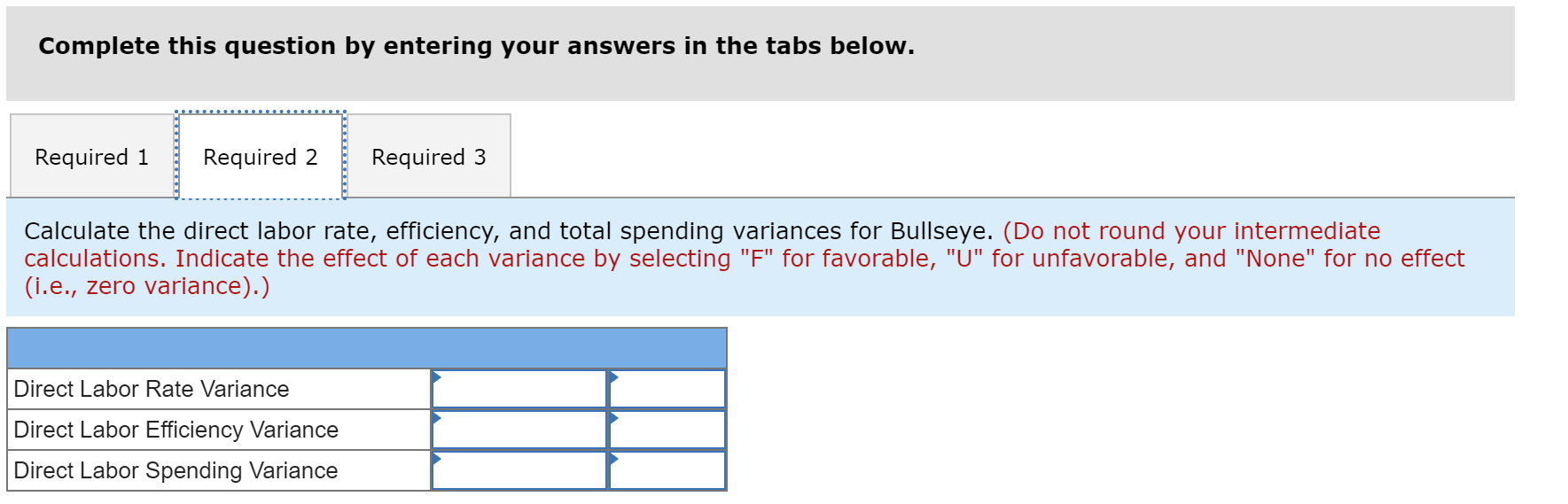 follows: Standard Standard Quantity Standard Price (Rate) Unit Cost Direct materials (cork