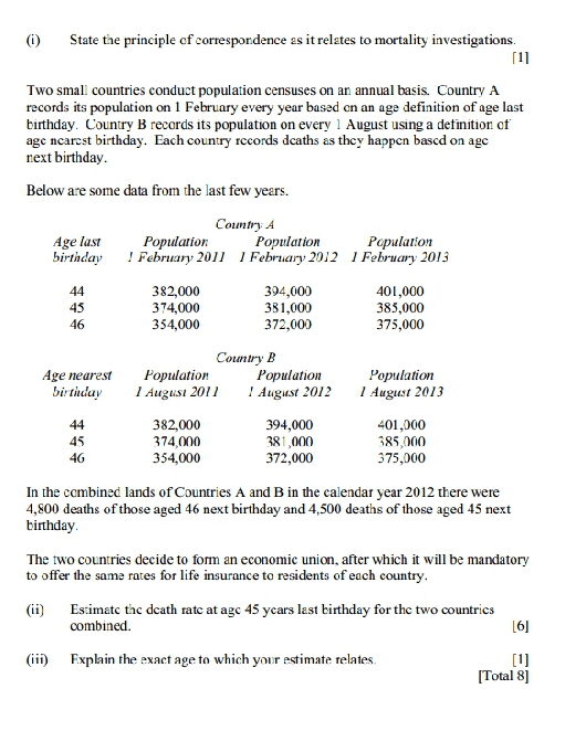 please solve while showing all the steps (i) State the principle of