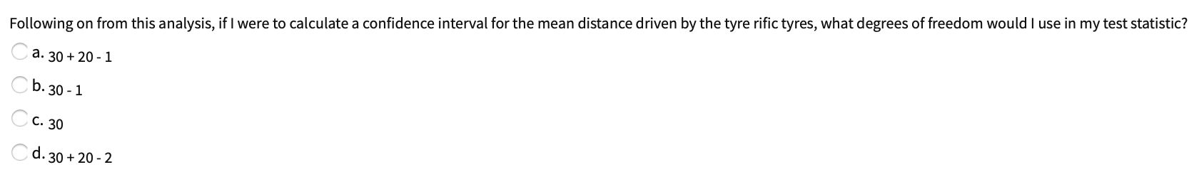 to a brand of tyres that would last longer. They hear of