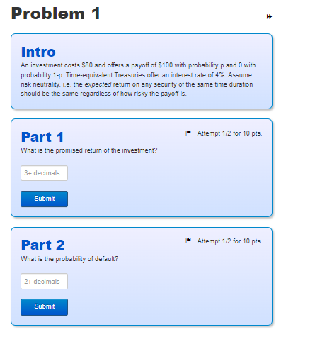for stocks A and B, given different states of the economy: State