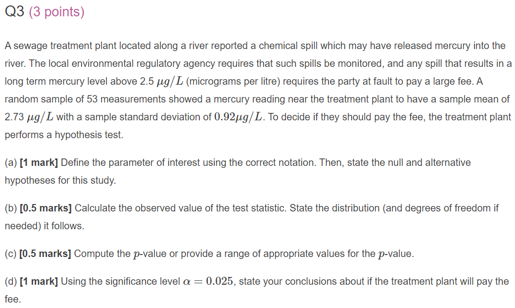 much. Q1 (1 point) [1 mark] A manufacturer of ball bearings is