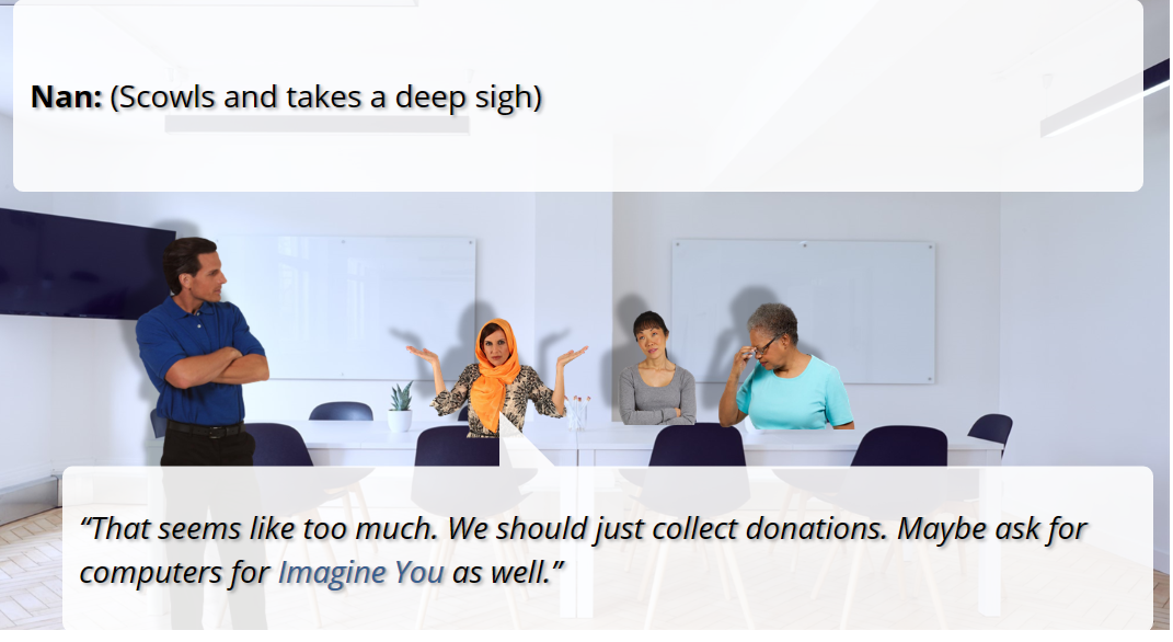 searching for a new career. The organization offers resume writing workshops, computer