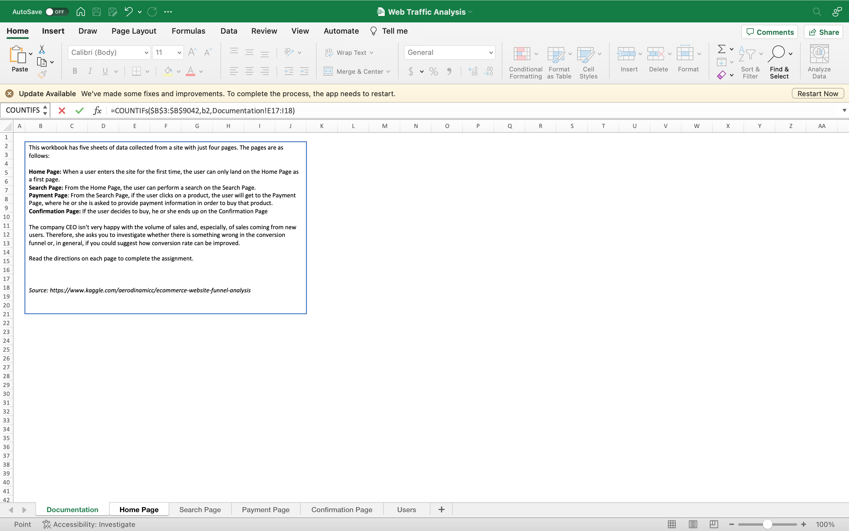 Hello I am needing help with Web Usage Mining on excel. I