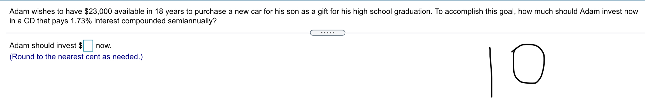 money in a 3 year CD that pays 4.5% interest compounded daily.