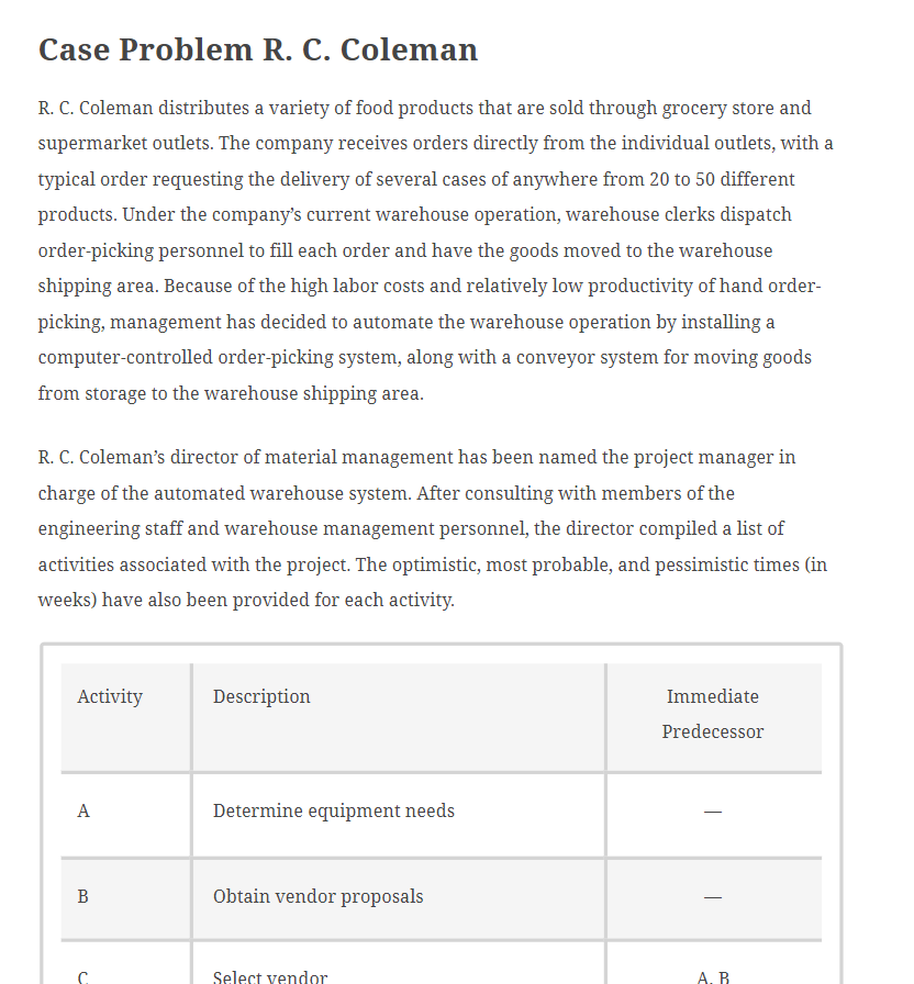 SUBJECT OPERATION RESEARCH ( START OFF BY DESIGNING THE NETWORK USING THE