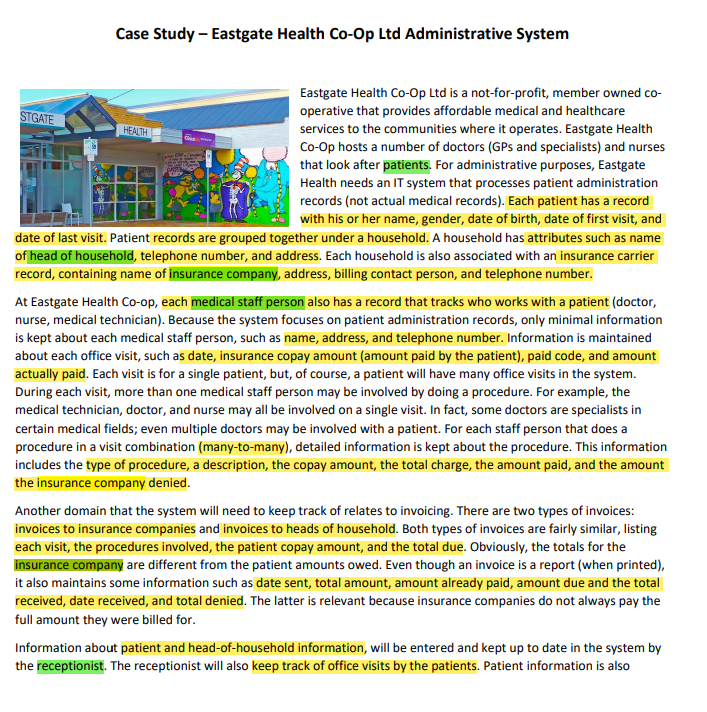 From the given case study, please help me with making a detailed