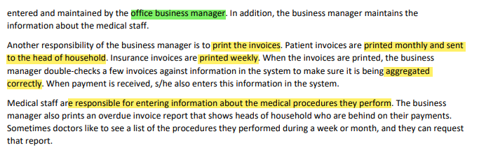events table and a Use Case diagram based of it.I will provide