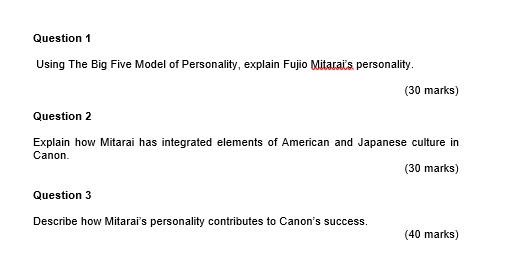 questions that follow. Fujio Mitarai of Canon Fujio Mitarai, Chairman and CEO