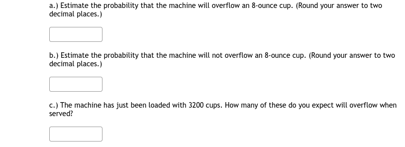 amount of soft drink dispensed into a cup is normally distributed with