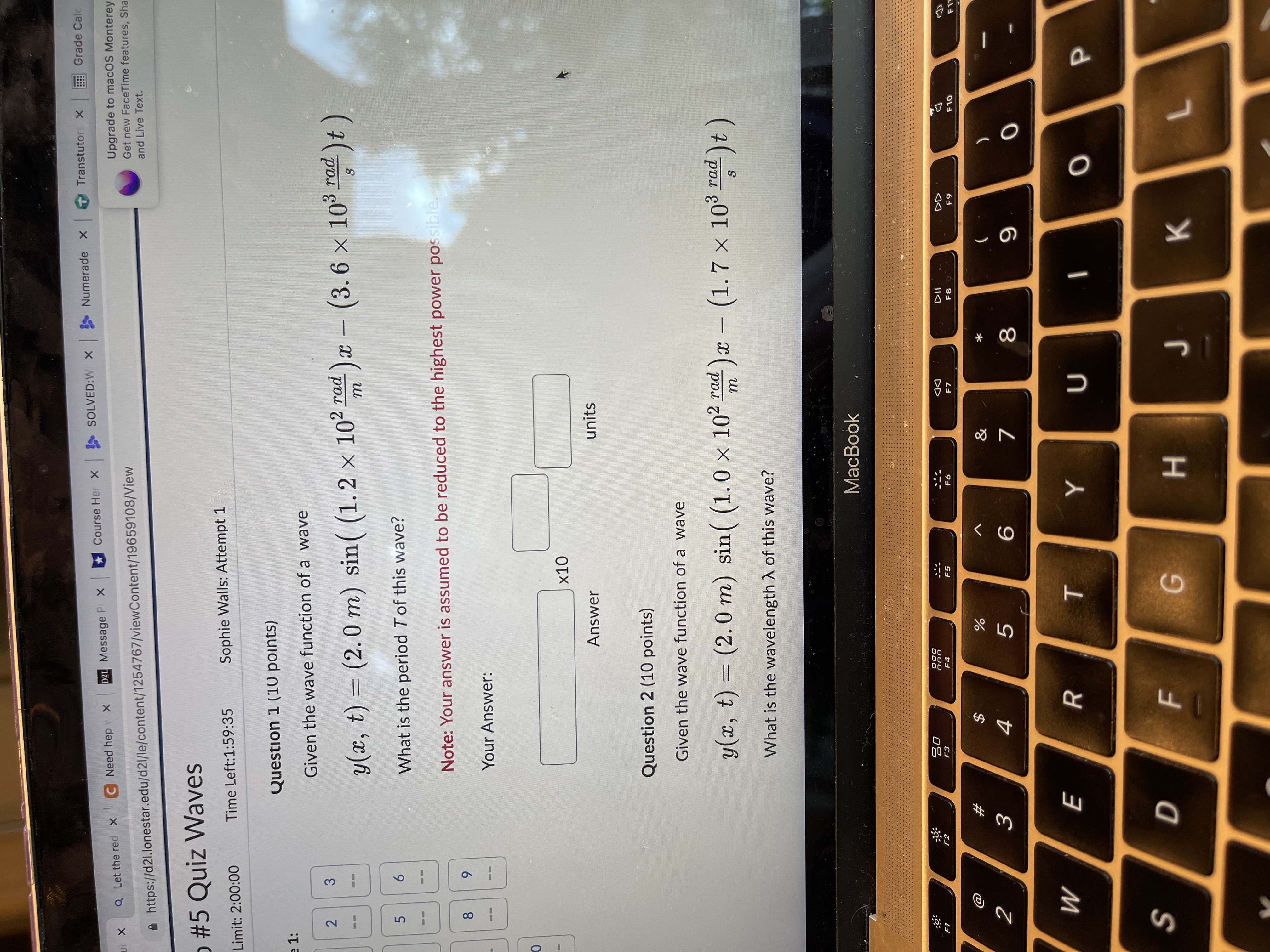 Q Let the red x C Need hep X D2L Message