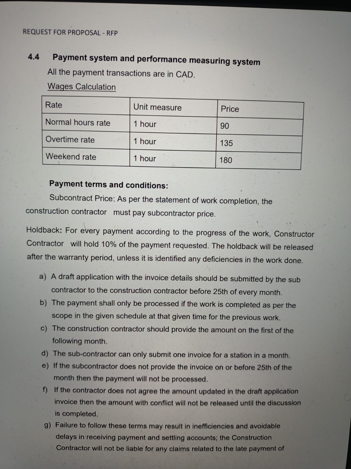 Sum will be the basis for negotiations and the contract. 11 REQUEST