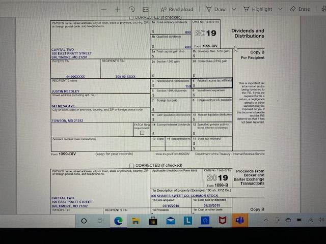 daughter, Ava Reedley. Justin has never taken a distribution from a retirement