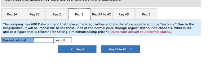 selling price of $60 per unit. The company's unit costs at this