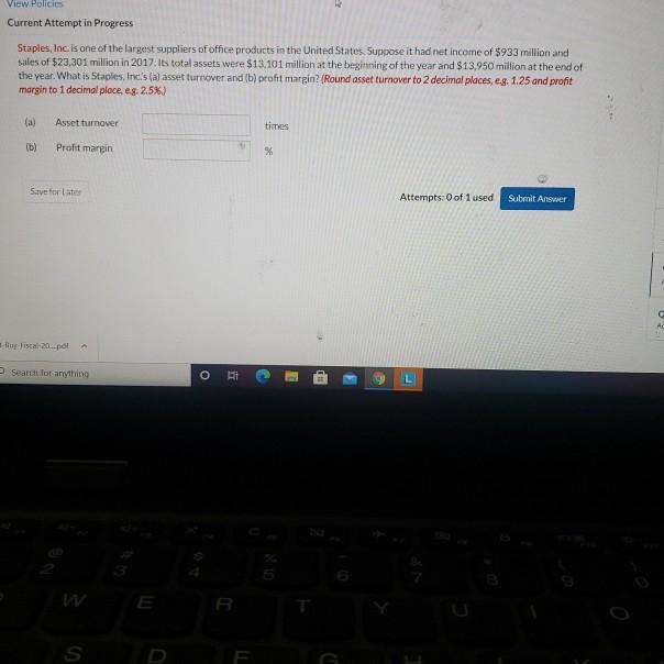  View Policies Current Attempt in Progress Staples, Inc. is one of