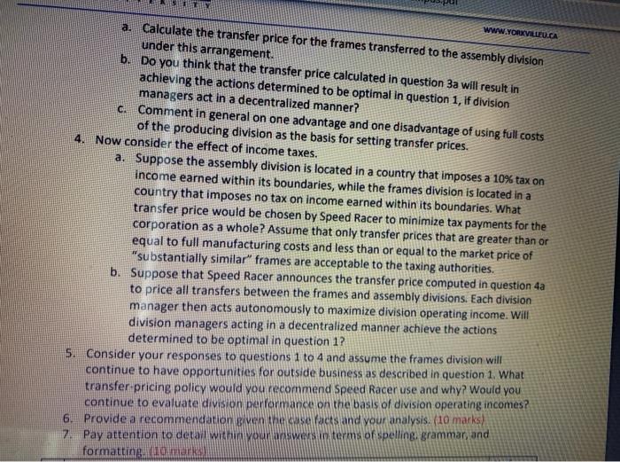 frames and supplies them to the assembly division where the bicycles are