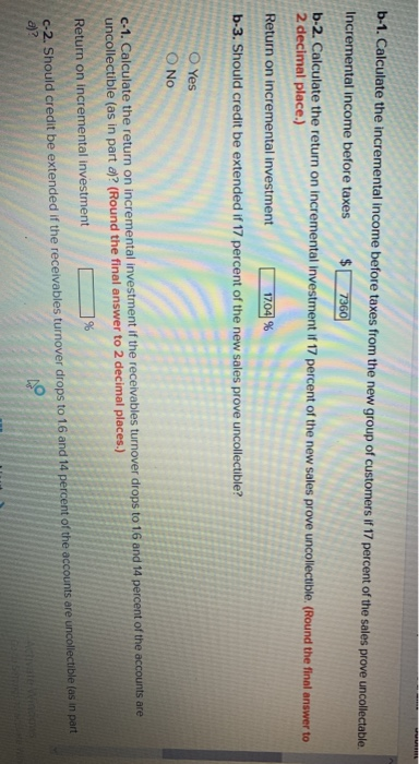 new group of customers. Although these customers will provide $216,000 In additional