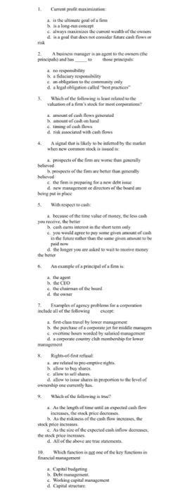  1 is the limite pral offer long-run concept call the crust