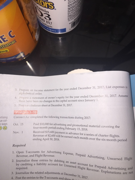 entries an ad usted trial balance and financial statements $ 19,000 17.100