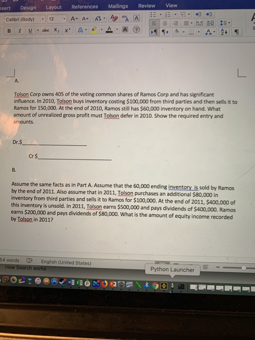  View nsert Design Layout References Mailings Calibri (Body) - 12 .