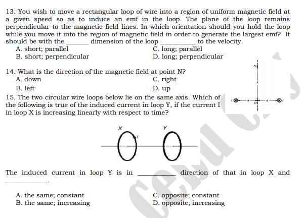 Instruction: Write the letter of the correct answer on a separate sheet