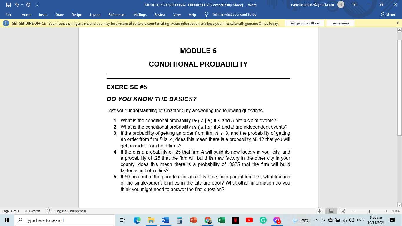 N X File Home Insert Draw Design Layout References Mailings Review View
