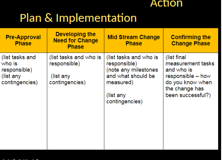 what would be the action plan and implementation for Canada border service