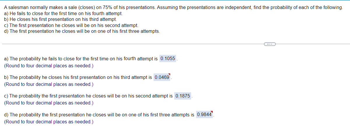 I'm not sure how I got b and d wrong, can someone