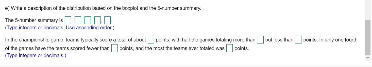 shown below. Complete parts a through e below. 45, 46, 23, 31,