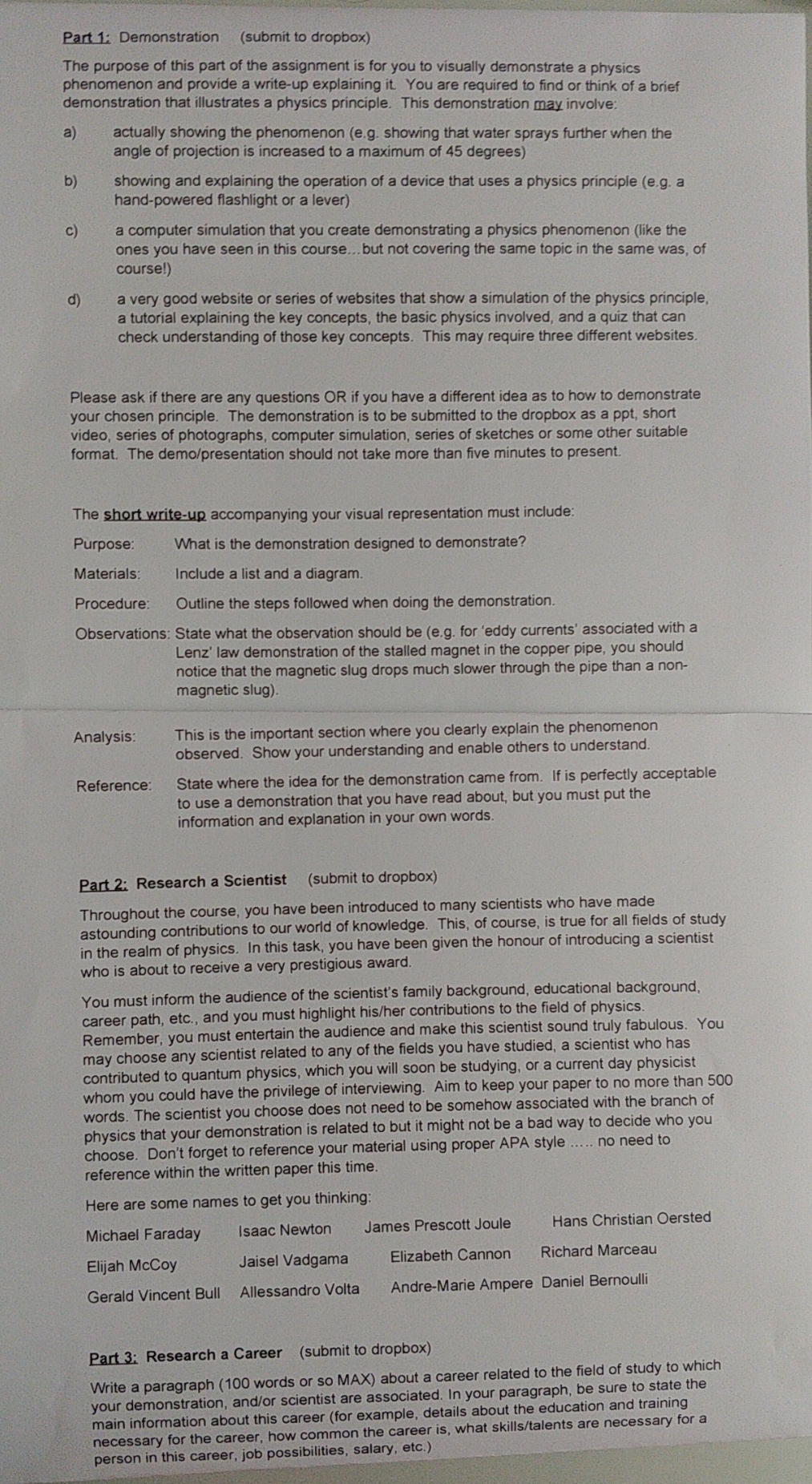 can you please help me with this it's grade 11 physics Part