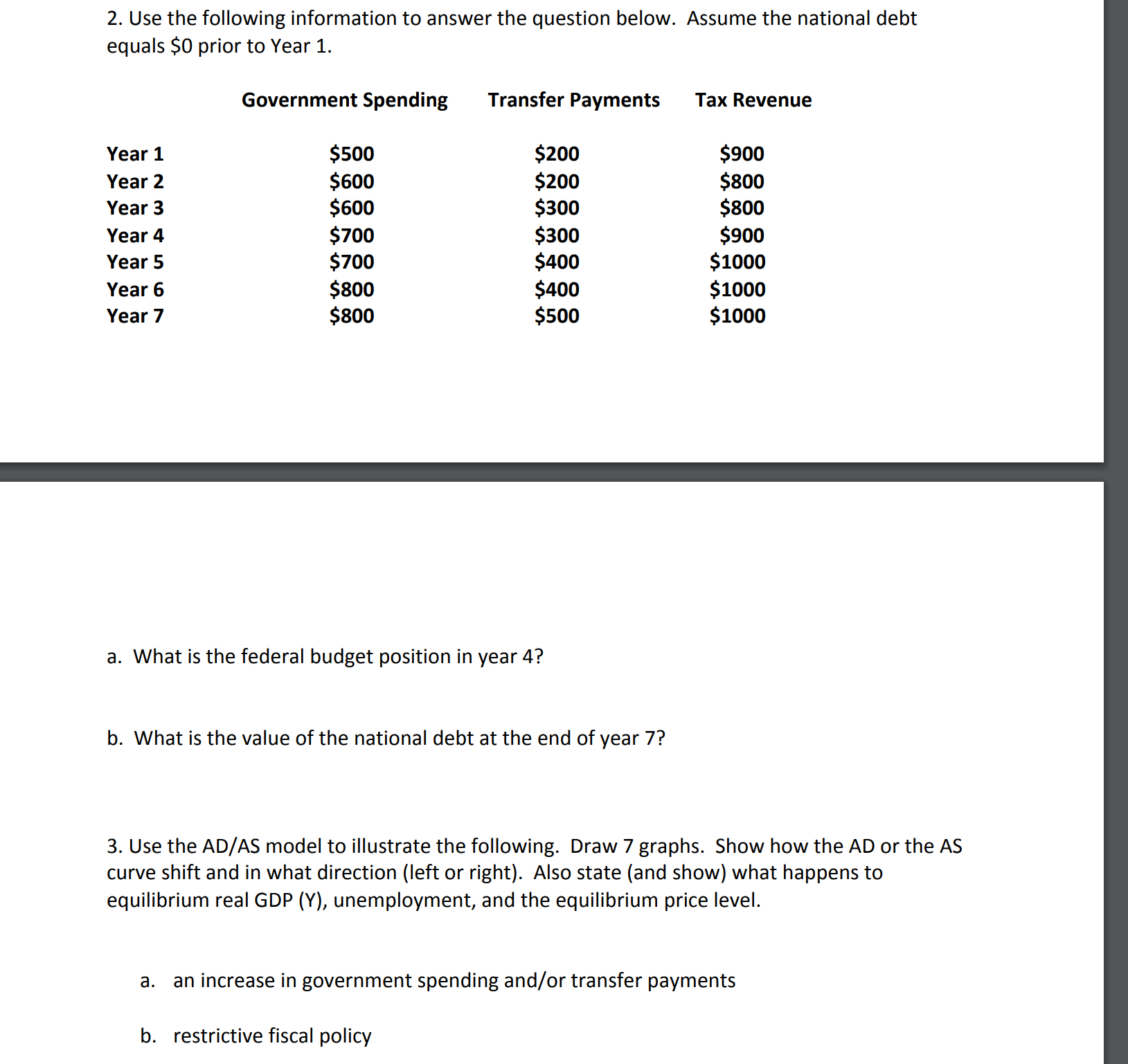 no missing link, data or information and pls explain the answer. 1.